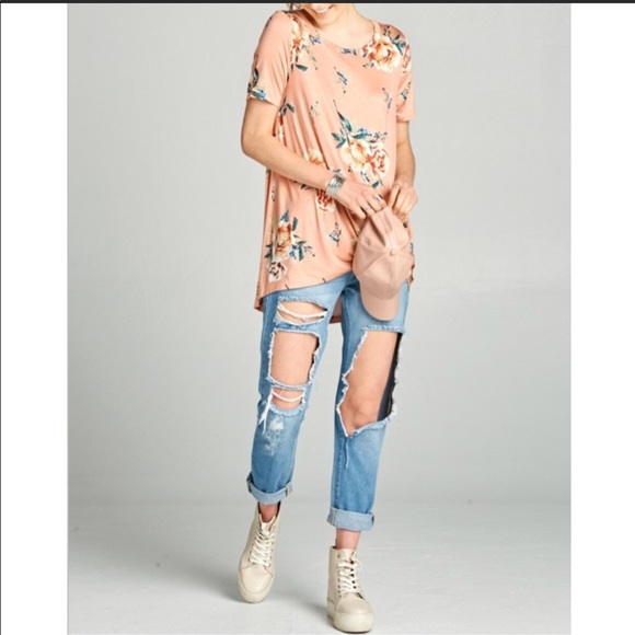 🌸 SPRING FLORAL TOP SIZE SMALL - Picture 2 of 2